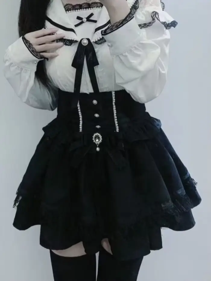 2025 Faldas Mujer De Moda Jupe à carreaux pour femmes doux japonais Jupe taille haute nœud mignon Sa