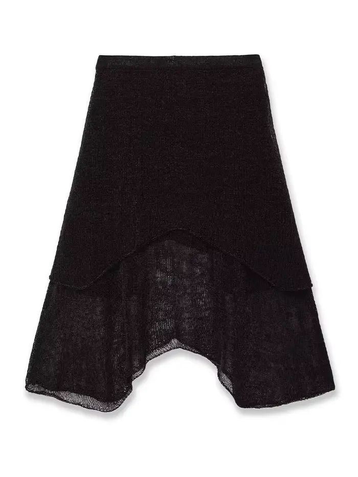 HH femmes nouvelle mode polyvalent élégant solide métallique tricoté Sexy jupe femme taille haute décontractée