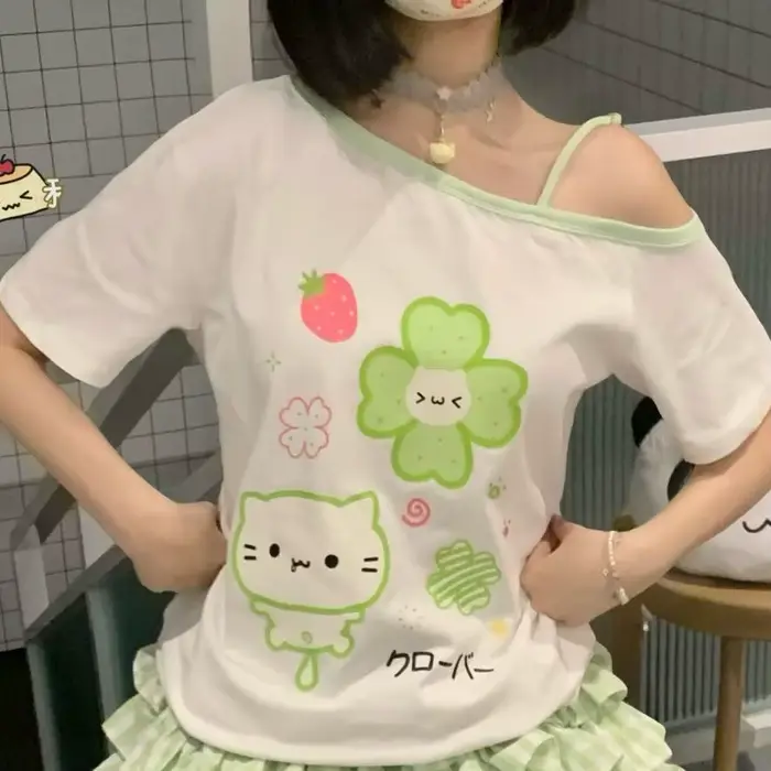 Kimotimo – jupe et Short à carreaux verts pour femmes, taille élastique, Slim, pantalon court, japon