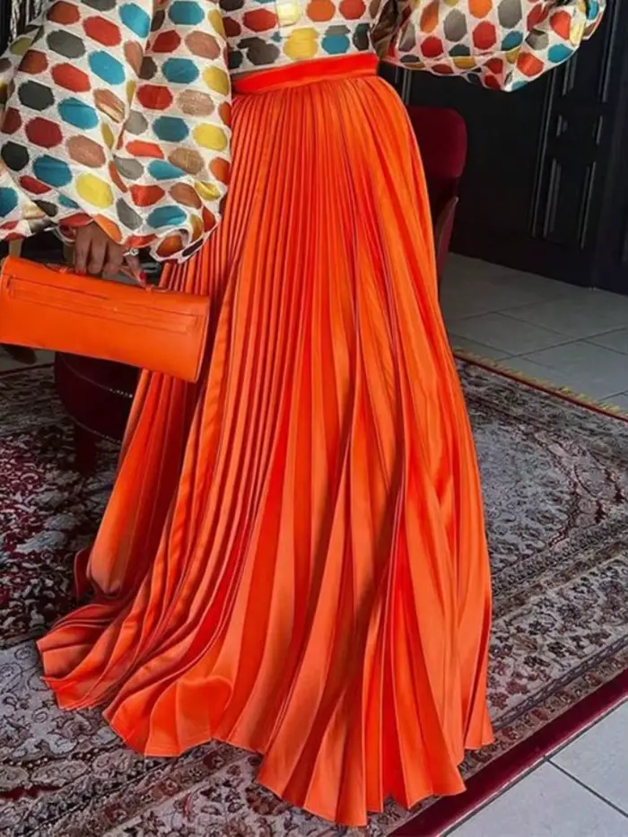 Femmes jupes plissées à lacets taille une ligne élégante à la mode Occasion formelle bureau dame mod