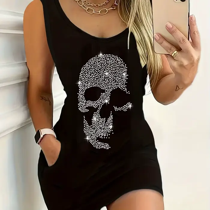 Robe débardeur sans manches pour femmes