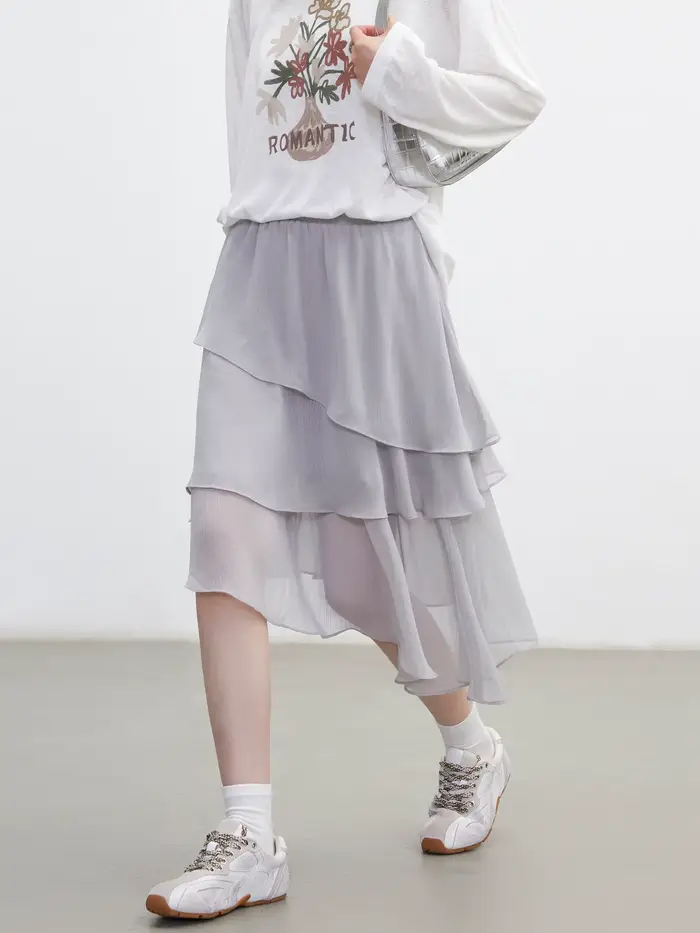CHIC VEN Nouvelle Jupe Femme Design Innovant Taille Élastique
