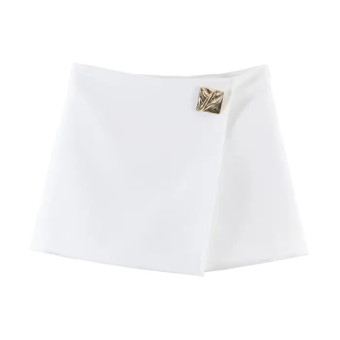Jupe-short asymétrique décontractée et tendance pour femme