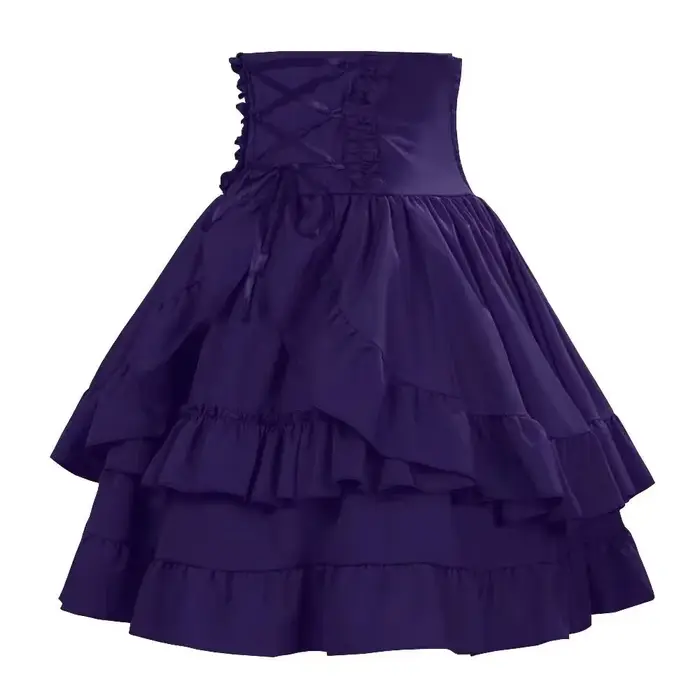 Nouvelle Arrivée - Jupe Lolita Gothique Y2K Vintage pour Femme, Style Médiéval, Volumineuse, Multi-c