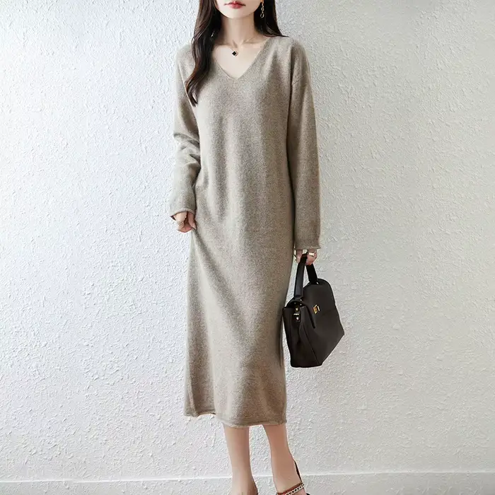 Nouvelle jupe en laine en automne et en hiver