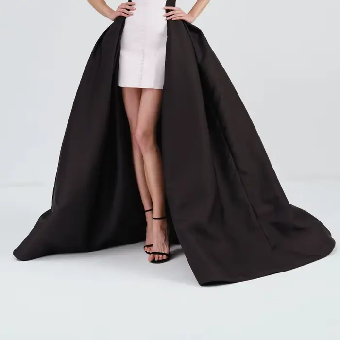 Jupe de soirée en Satin noir