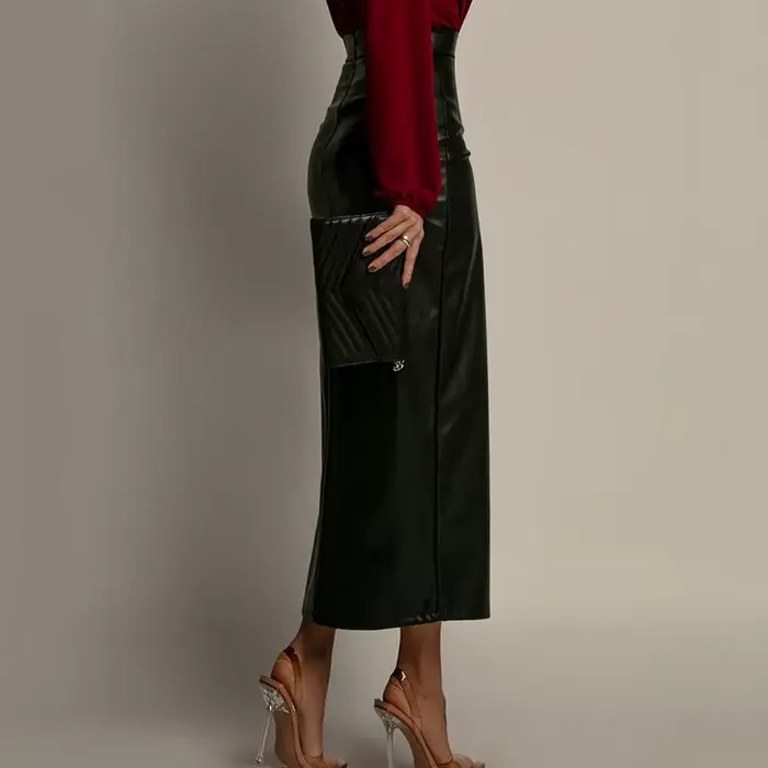 Jupes en cuir PU pour femmes