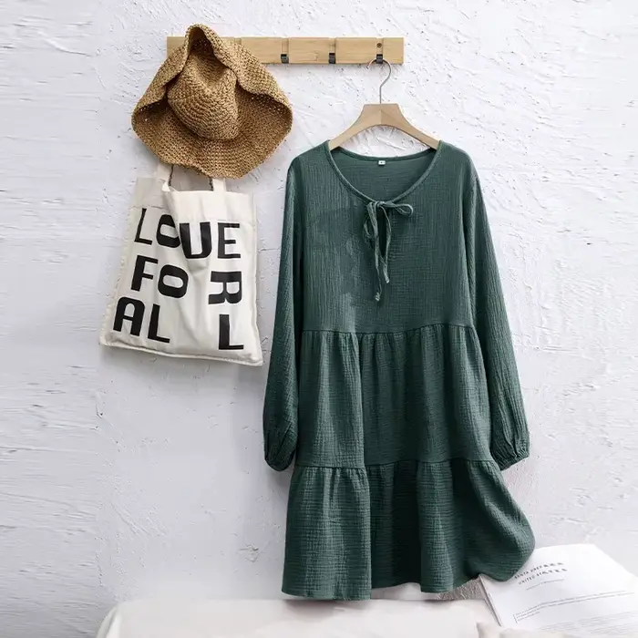 Robe en mousseline 100% coton pour femmes