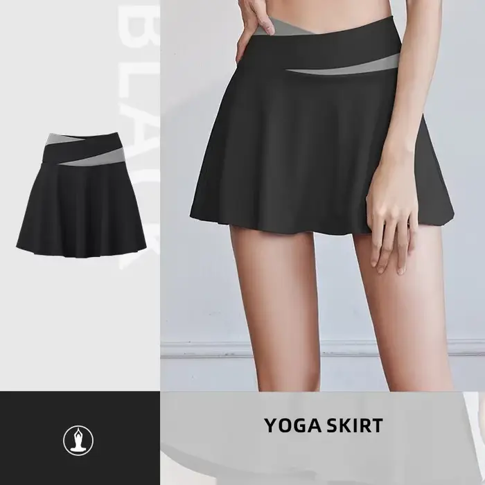 Jupe de sport élastique à séchage rapide pour femme, jupe courte pour la course à pied, le tennis, l