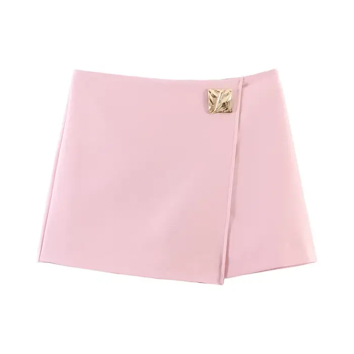 Jupe-short asymétrique décontractée et tendance pour femme