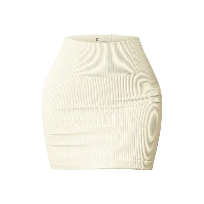 Jupe mini sans couture unie pour femme, effet gainant, anti-frottement, pour yoga, coupe ajustée, dé
