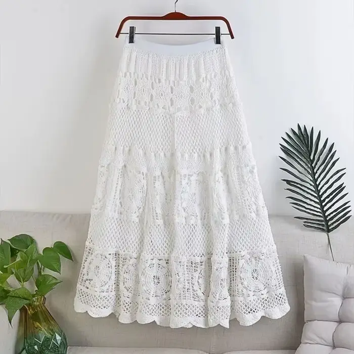 Soldes de printemps : Nouvelle jupe midi trapèze amincissante pour femme