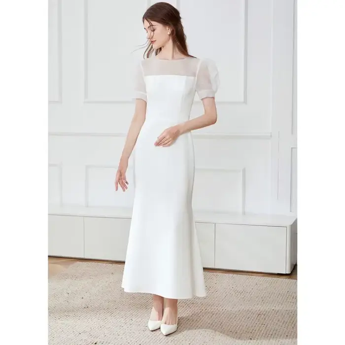 Robe de soirée blanche
