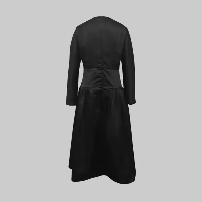 Robe longue noire Simple pour femmes