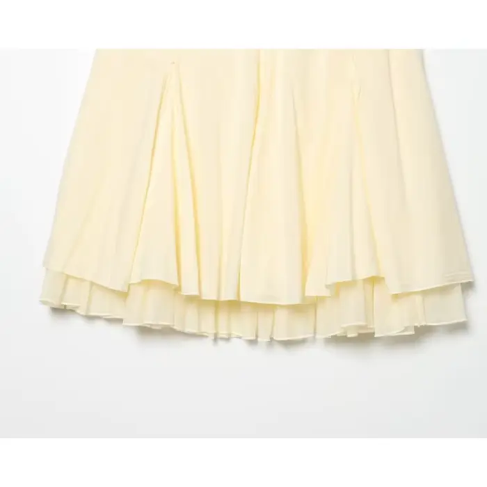 Jupe midi double couche pour femme