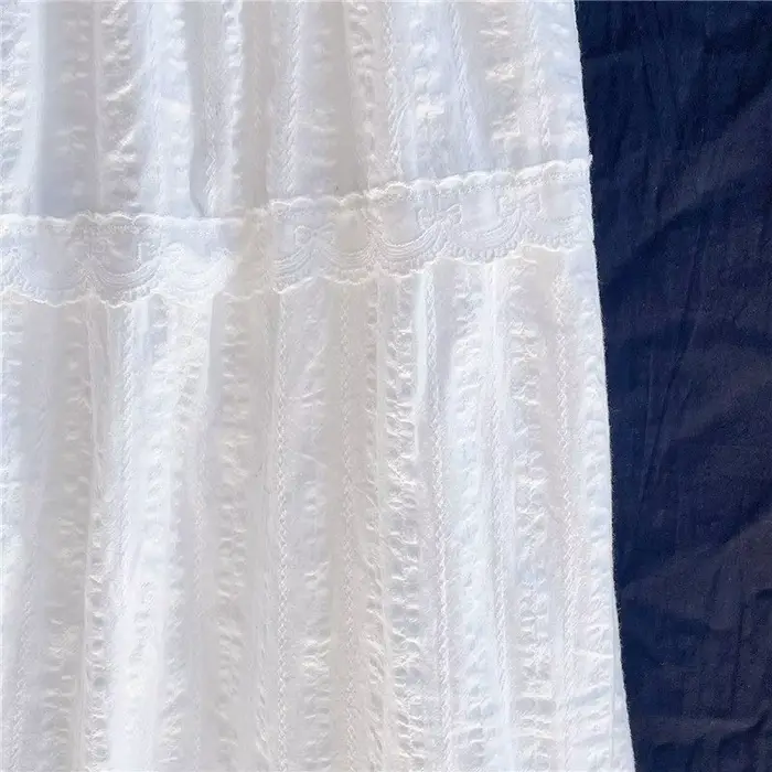 Jupe trapèze blanche pour femme