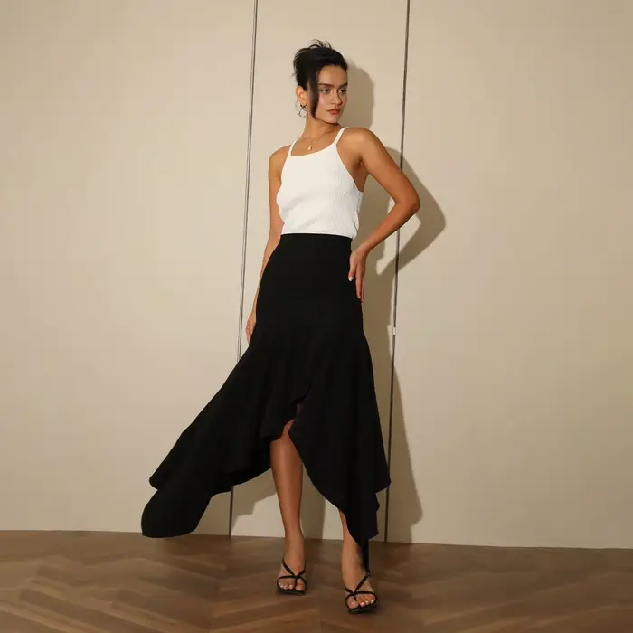 Jupe taille haute pour femme