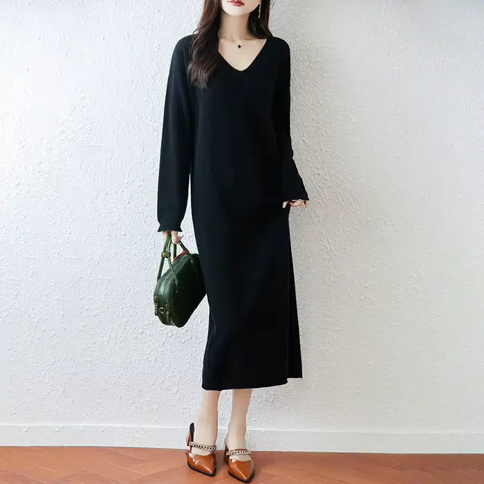 Nouvelle jupe en laine en automne et en hiver