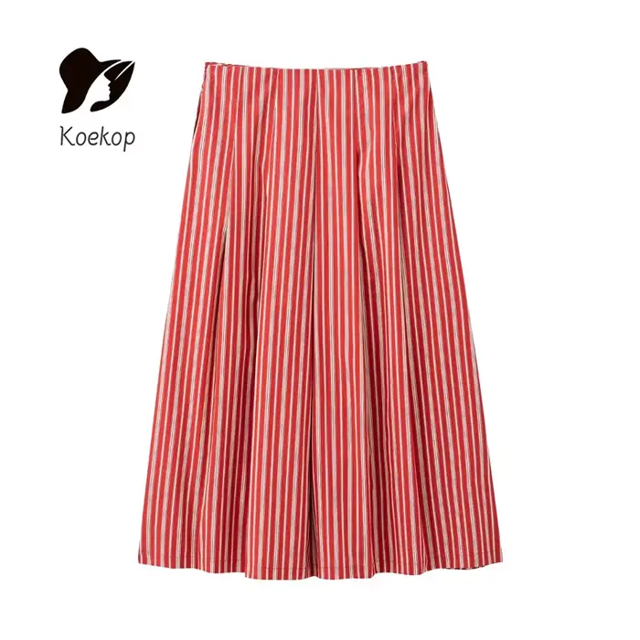 Koekop mode femme Sexy rayé licou haut court et Vintage taille haute labyrinthe femmes Chic dames