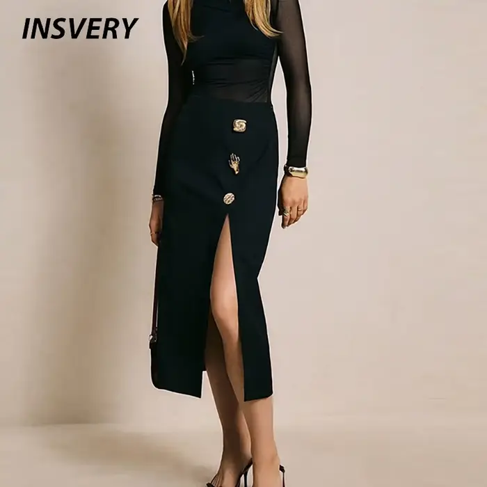 Nouvelle jupe noire tendance pour femmes