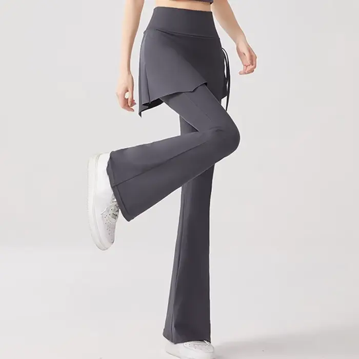 Leggings de sport pour femmes 2 en 1 avec jupe intégrée