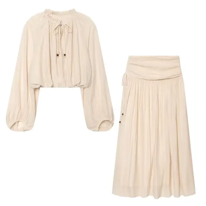 Ensemble jupe plissée HipSeam pour femme