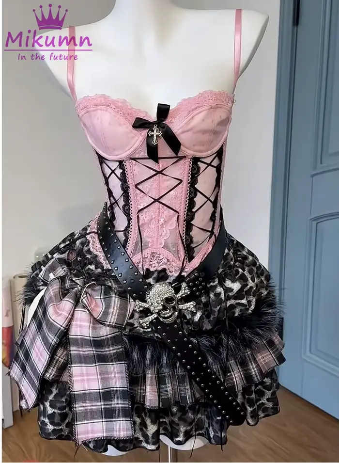 Ensemble jupe gothique Lolita Mikumn pour femme