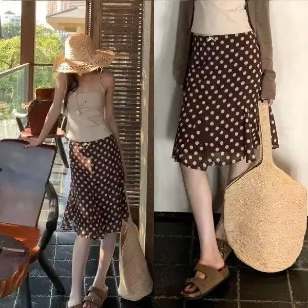 Jupe plissée vintage à carreaux pour femme