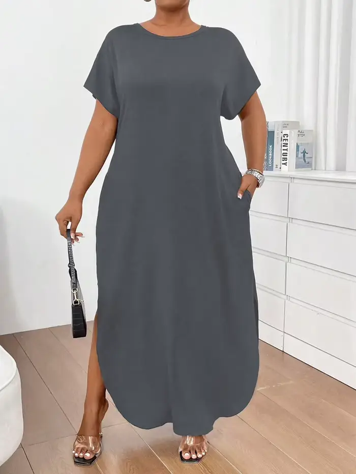 Robe longue d'été grande taille polyester ample et confortable pour femmes junior occasions spéciales et décontractées