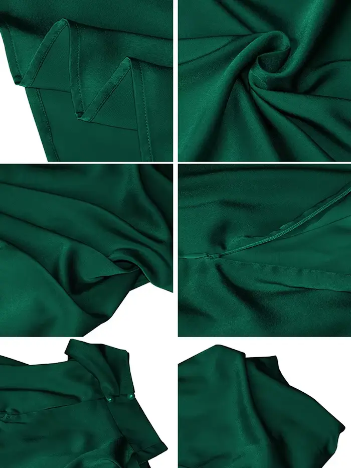 Robe longue d'été en Satin de soie pour femmes