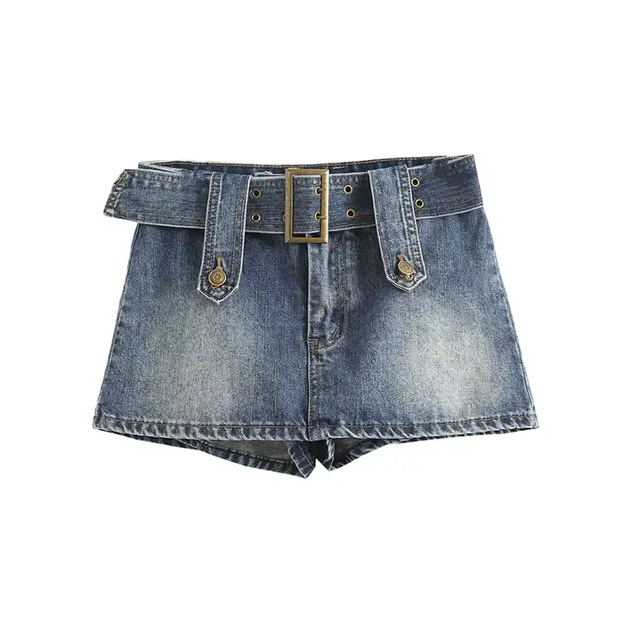 Jupe courte en jean pour femme