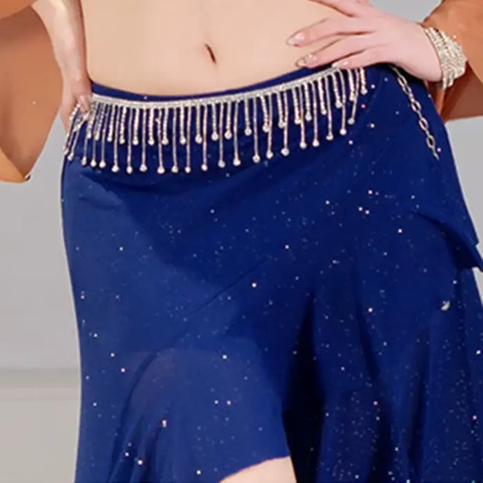 Jupe de danse orientale scintillante pour femme
