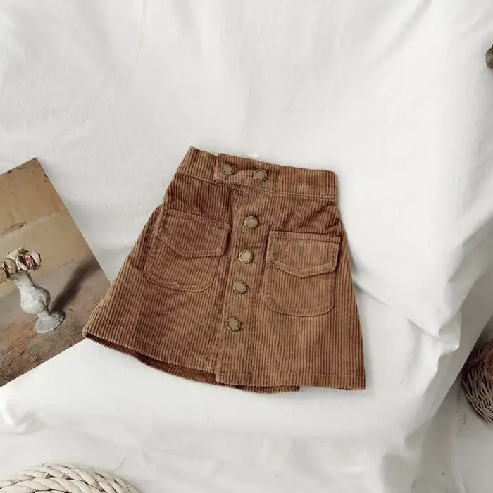 Jupe en velours côtelé pour fille – Mini
