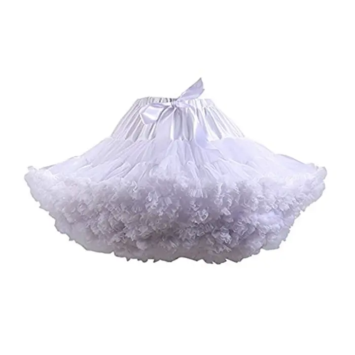Jupon en Tulle plissé à 3 couches pour femmes