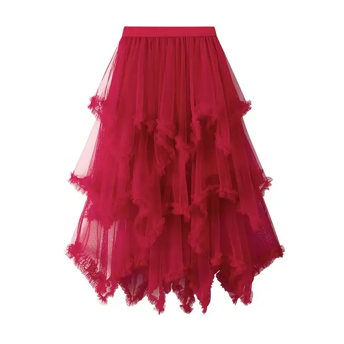 Jupe d'été en tulle pour femme