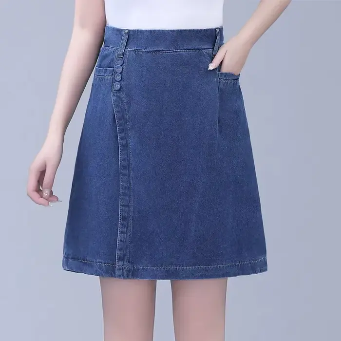 Nouveau short ample taille haute décontracté en jean pour femmes été 2026 shorts jupes confortables polyvalents pour femmes