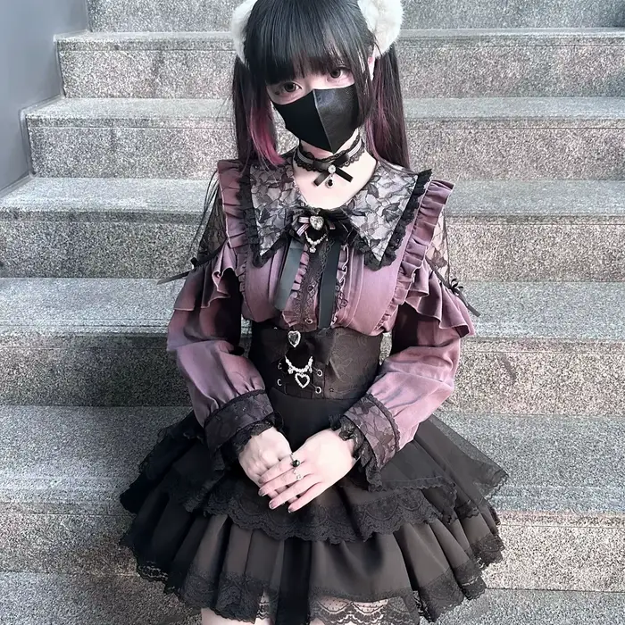 Chemise Jirai kei, jupe JK