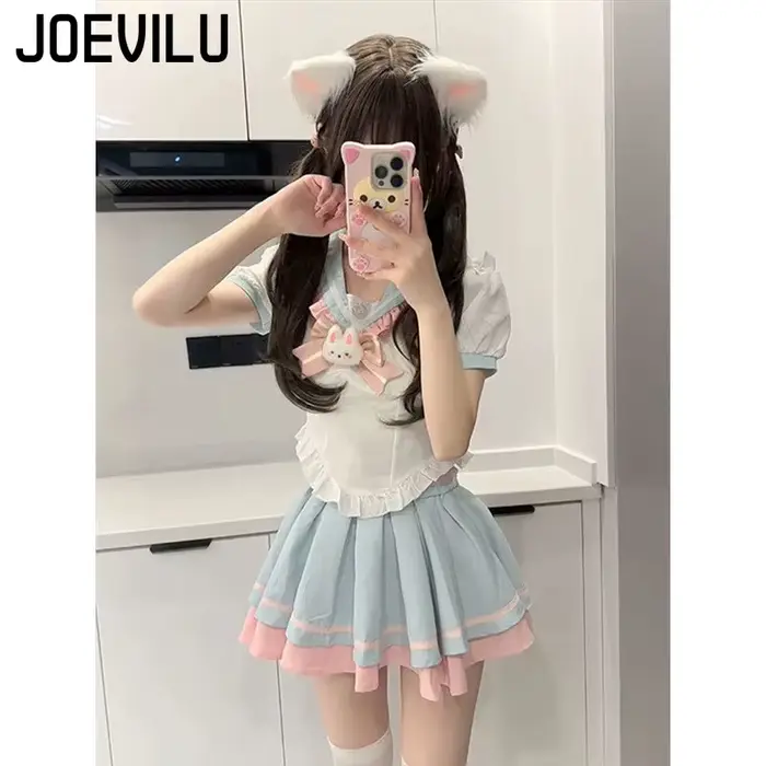 Ensemble jupe Style doux Y2k