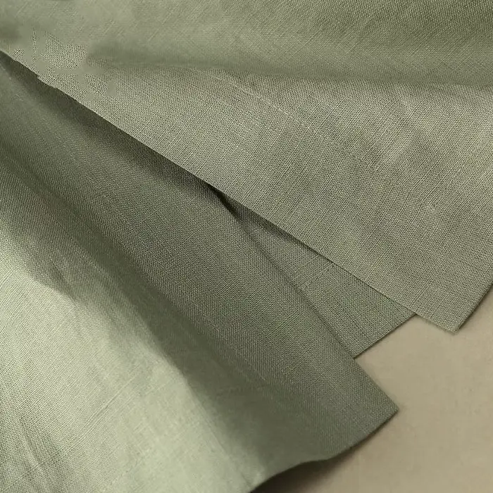 Jupe en lin mi-longue style artistique rétro décontractée pour mode printemps été jeunes adultes branchées