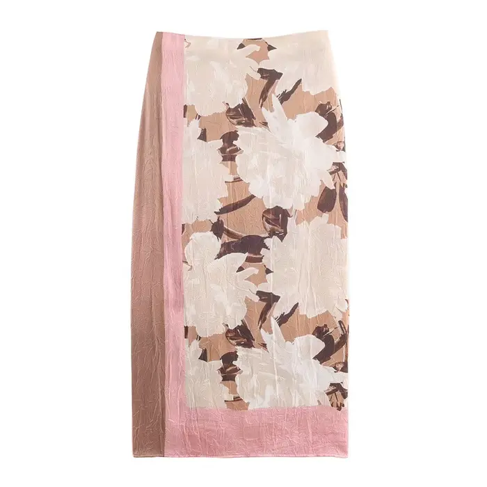 Mini-jupe plissée à imprimé floral sexy, style indépendant, vêtements féminins tendance, tissu polye