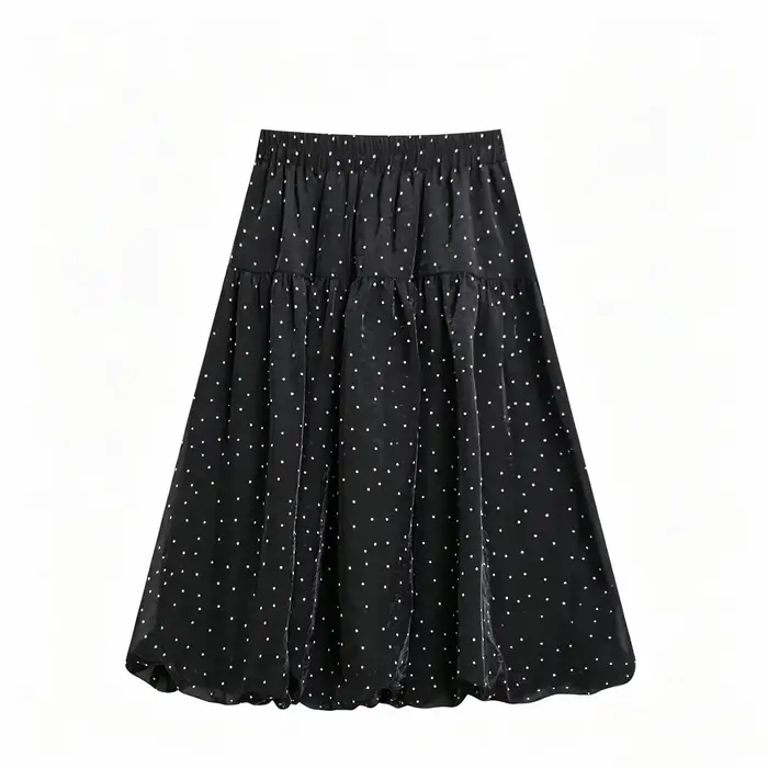 Jupe bouffante Sweet Wind à petits pois pour femme