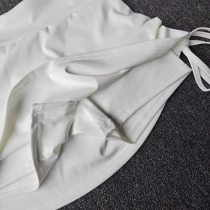 Jupe-short de course taille haute pour femme