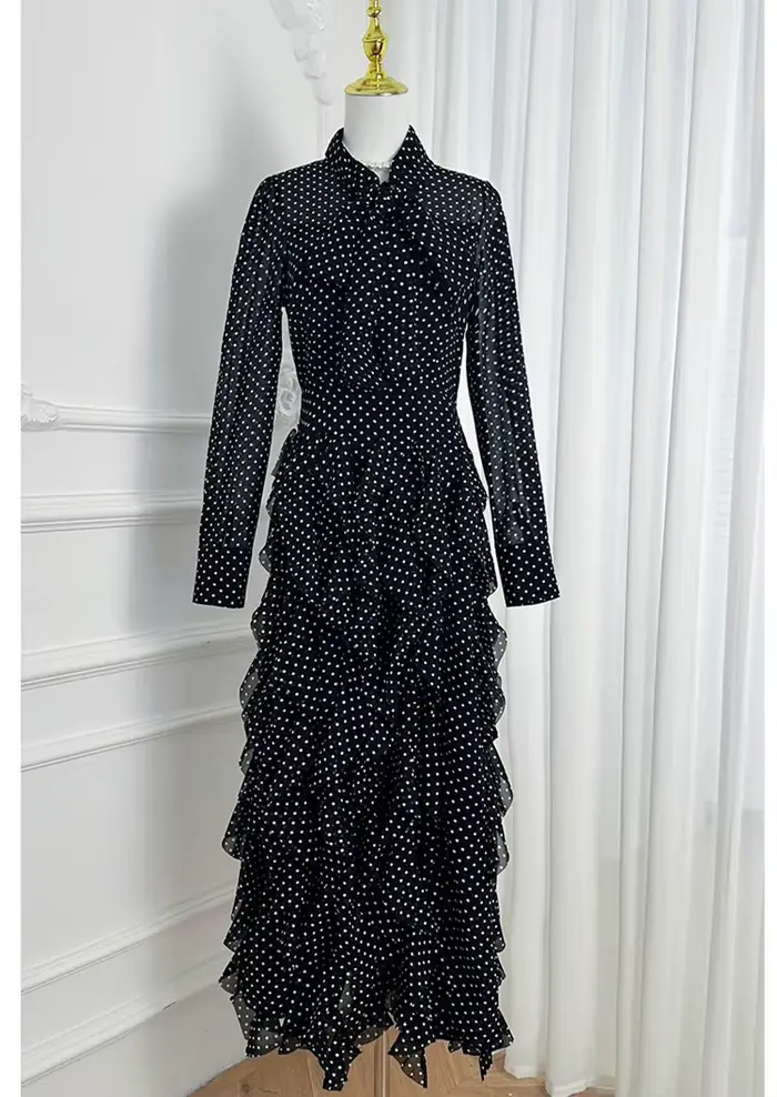 Robe Maxi en mousseline de soie pour femmes