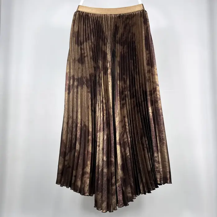 Jupe plissée style vieux argent pour femmes