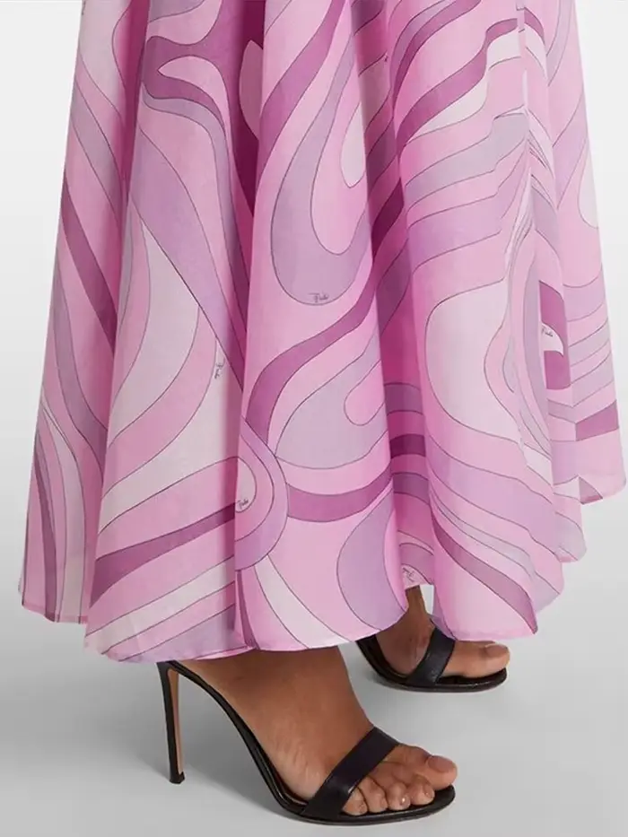 Jupe de vadrouille plissée élégante pour femmes, col rond, sans manches, ensemble de mariage chic, mode d'été 2021, polyester, taille élastique, plissé, style décontracté, ocassions spéciales