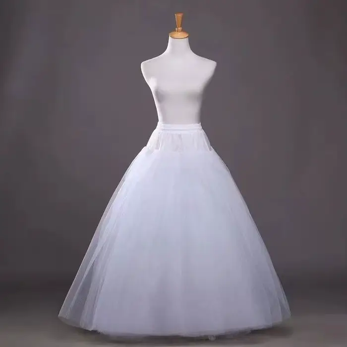Jupe Crinoline en Tulle 4/6/8 couches, jupon sans cerceaux, sous-jupe pour robes de mariée