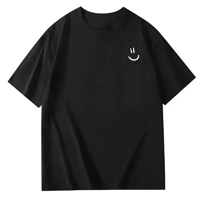 T-shirt unisexe à col rond et manches courtes en coton doux, coupe ample, avec imprimé graphique pay