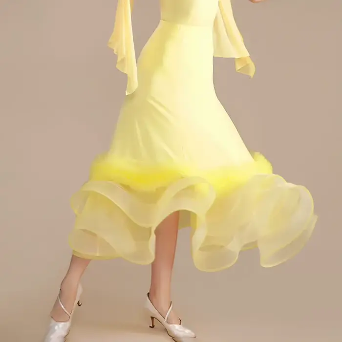 Jupe à volants pour danse de salon