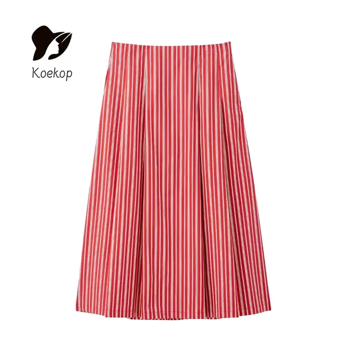 Koekop mode femme Sexy rayé licou haut court et Vintage taille haute labyrinthe femmes Chic dames
