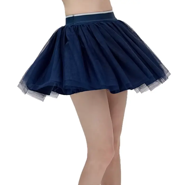 Jupe-short de tennis pour femmes en polyester double couche anti-exposition avec poches pour badminton occasions sportives et casual